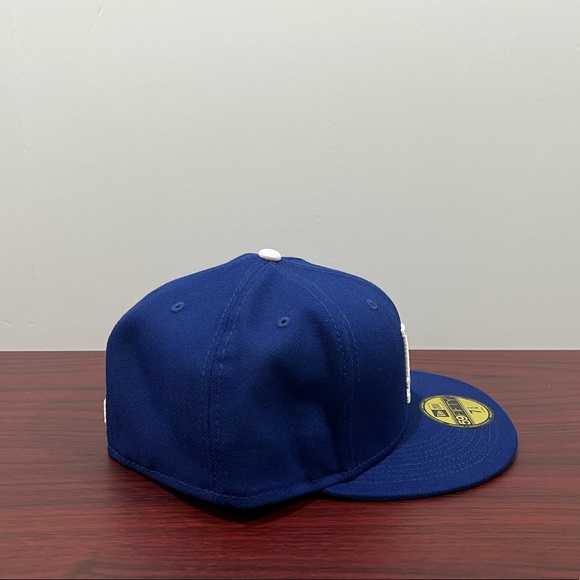 New Era, 59Fifty Fitted Hat, Los Angeles Dodgers, Blue & White - Picture 3 of 10